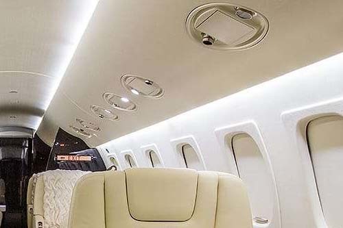 Corporate private jet LED lighting replacement